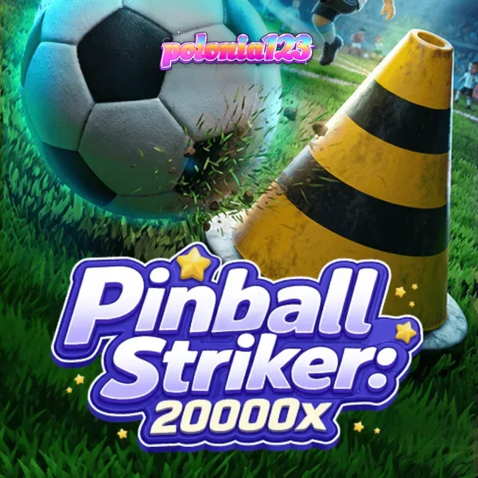 Tampilan visual neon stadion dalam permainan Pinball Striker 20,000x